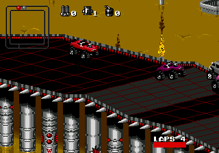 Rock 'n Roll Racing screenshot 3 for Sega Genesis